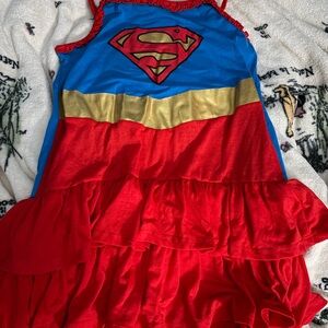 DC Comics Superhero Dress - Red, Blue, and Gold